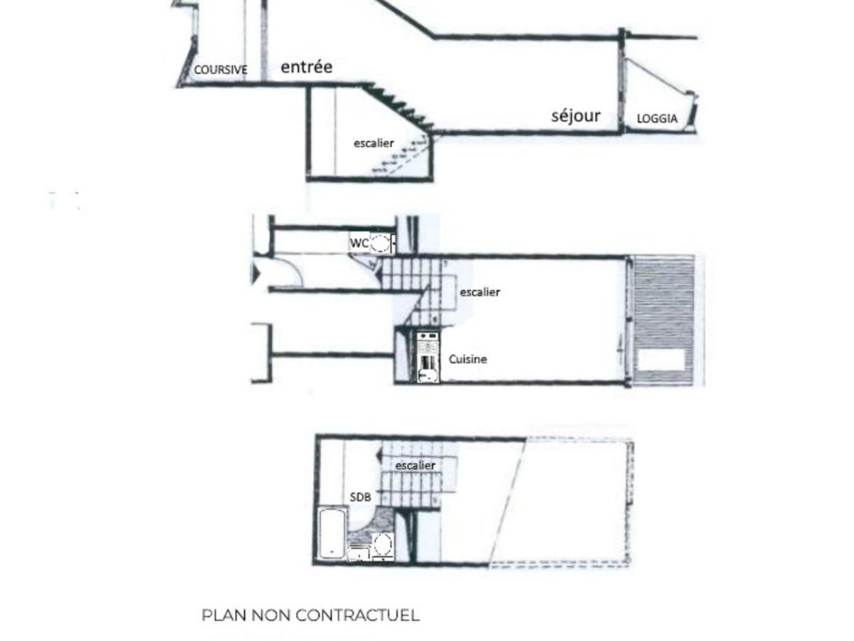 Ferienwohnung Studio Duplex 4 Personnes Avec Balcon, Brelin, Les Menuires - Fr-1-452-151 Saint-Martin-de-Belleville Exterior foto